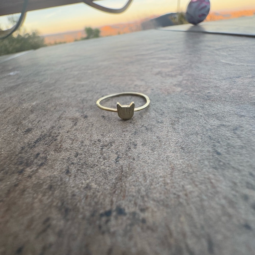 Francesca's Collections Gold Cat Ring